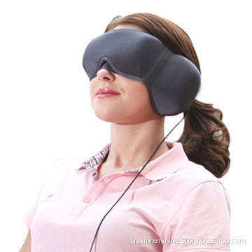 Eye mask with audio stereo, compatible with smartphones tablets, for traveling